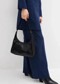 bonprix Kleider^Minikleid aus strukturiertem Material dunkelblau