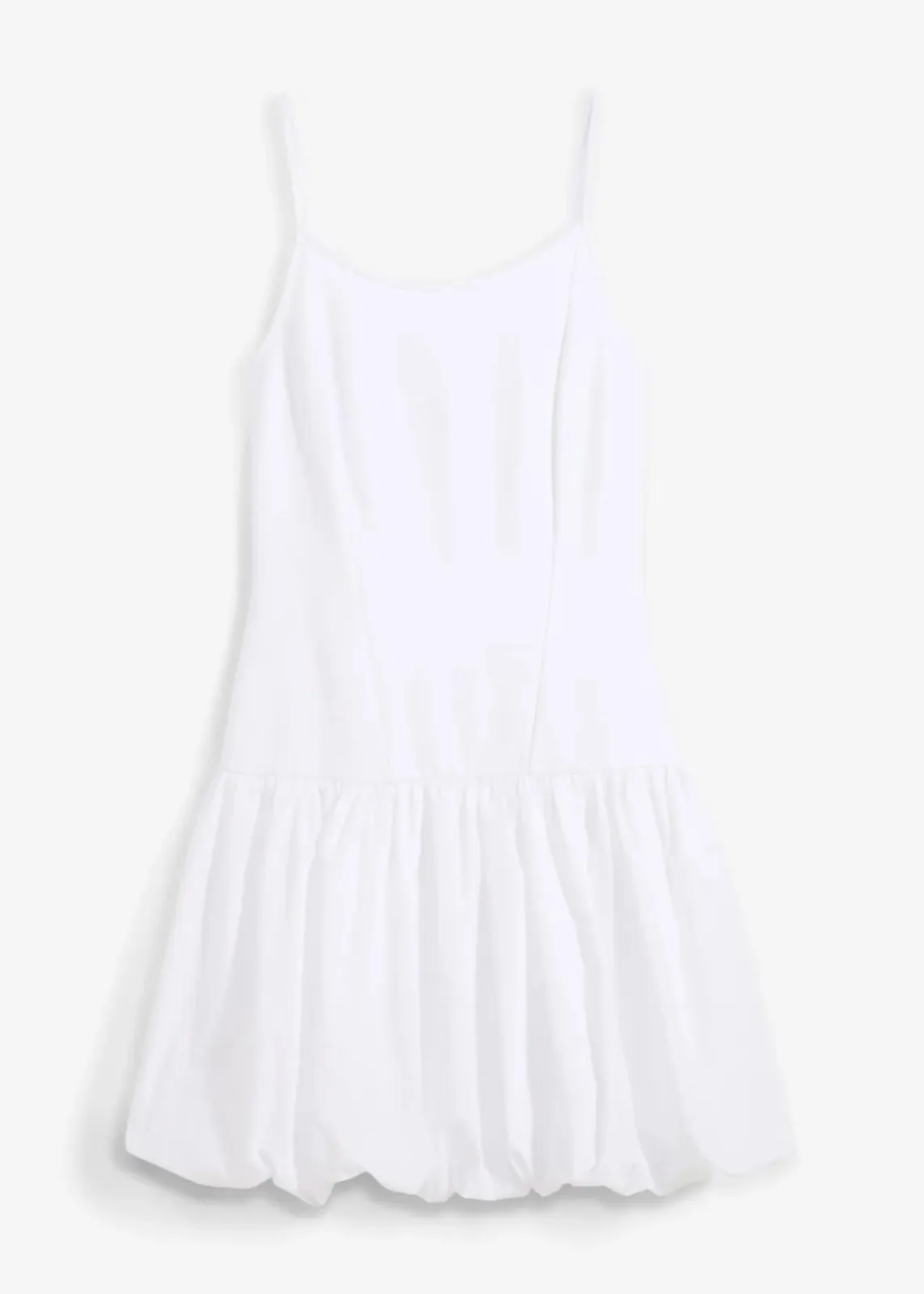 bonprix Kleider^Minikleid mit Ballonrock weiß