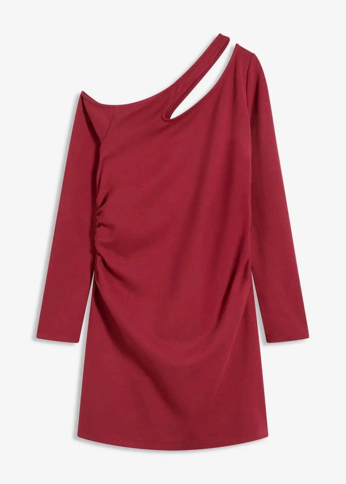 bonprix Kleider|Bekleidung·Pullover & Strickjacken^Minikleid mit Cut-Outs pflaumenrot