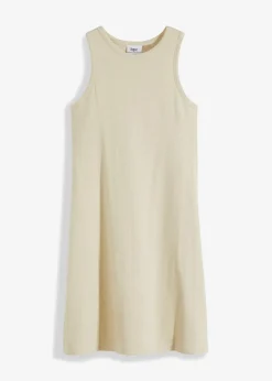 bonprix Bekleidung·Röcke|Basics^Minikleid mit reiner Bio-Baumwolle natur