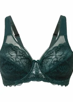 bonprix Wäsche·Dessous|Wäsche·Große Cups D-H^Minimizer BH mit Bügel tiefgrün