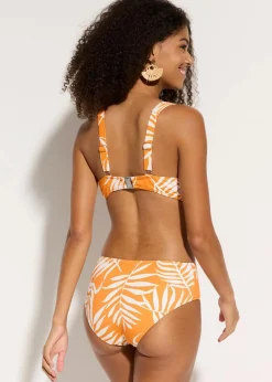 bonprix Große Cups D-F|Nachhaltigere Materialien^Minimizer Bikini (2-tlg.Set) orange floral