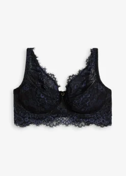 bonprix Dessous|Bhs^Minimizer-BH aus zarter Spitze schwarz/dunkelblau