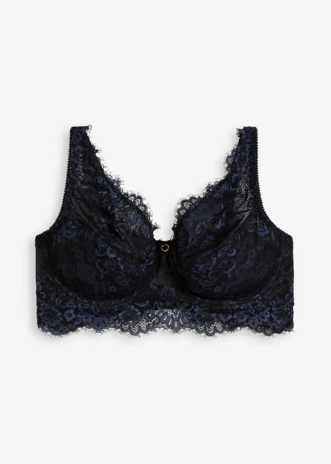 bonprix Dessous|Bhs^Minimizer-BH aus zarter Spitze schwarz/dunkelblau