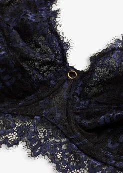bonprix Dessous|Bhs^Minimizer-BH aus zarter Spitze schwarz/dunkelblau