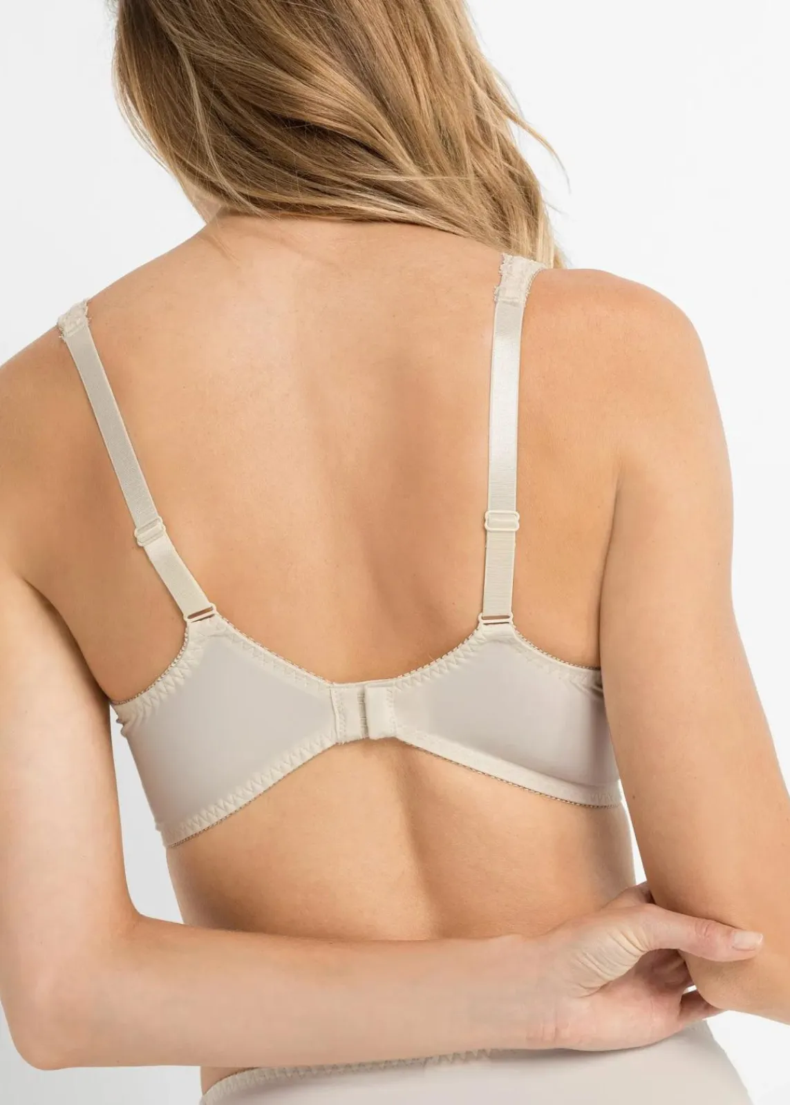 bonprix Große Cups D-H|Bhs^Minimizer-BH mit gepolsterten Trägern (2er Pack) creme+taupe