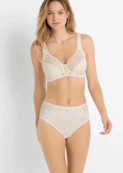 bonprix Große Cups D-H|Bhs^Minimizer-BH mit gepolsterten Trägern (2er Pack) creme+taupe