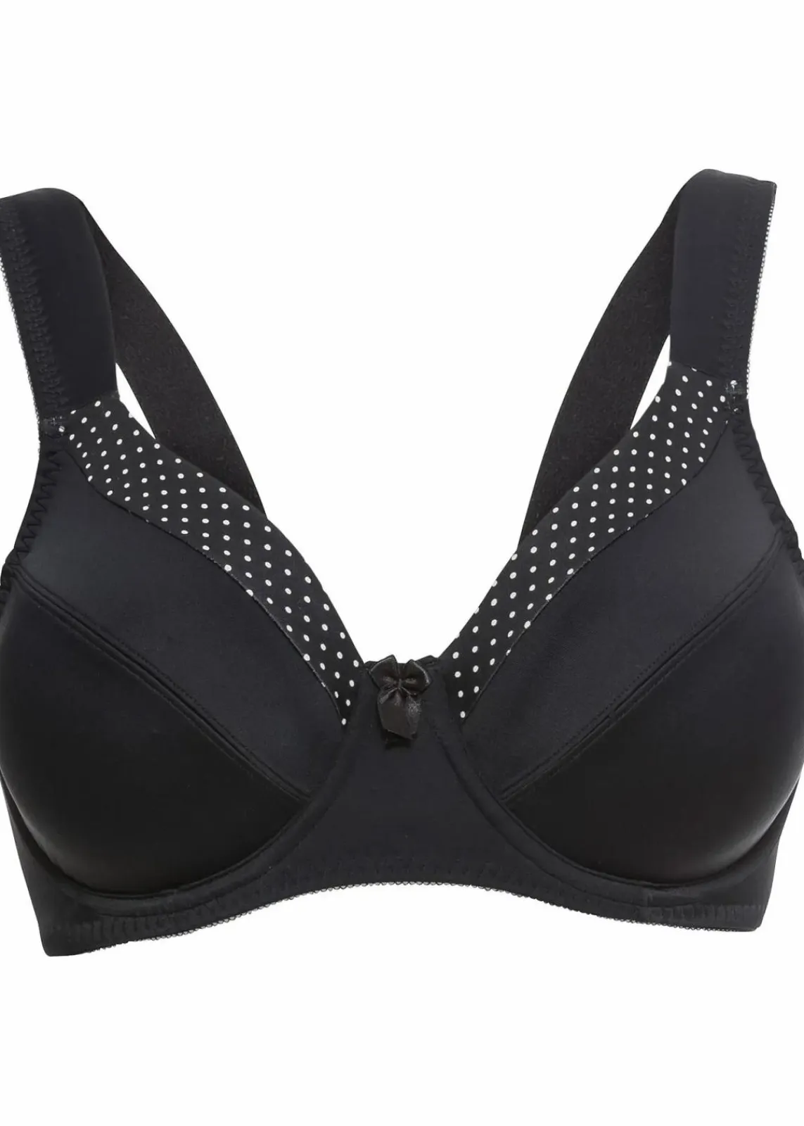 bonprix Große Cups D-H|Bhs^Minimizer-BH mit gepolsterten Trägern schwarz/kreidebeige