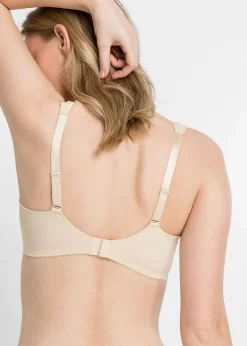 bonprix Wäsche·Bhs|Nachhaltigere Materialien^Minimizer-BH mit gepolsterten Trägern sandbeige