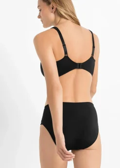 bonprix Große Cups D-H|Bhs^Minimizer-BH mit gepolsterten Trägern (2er Pack) kreidebeige+schwarz