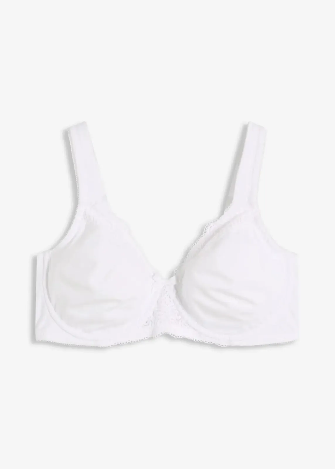 bonprix Wäsche·Große Cups D-H|Wäsche·Bhs^Minimizer-BH mit gepolsterten Trägern weiß
