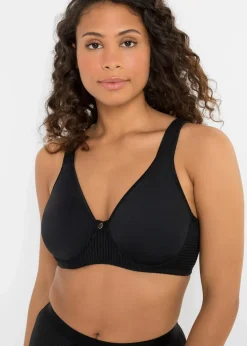 bonprix Große Cups D-H|Bhs^Minimizer-BH mit gepolsterten Trägern schwarz