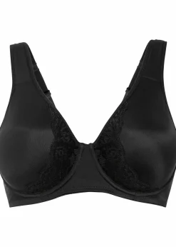 bonprix Große Cups D-H|Bhs^Minimizer-BH mit gepolsterten Trägern schwarz