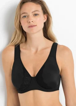 bonprix Große Cups D-H|Bhs^Minimizer-BH mit gepolsterten Trägern schwarz