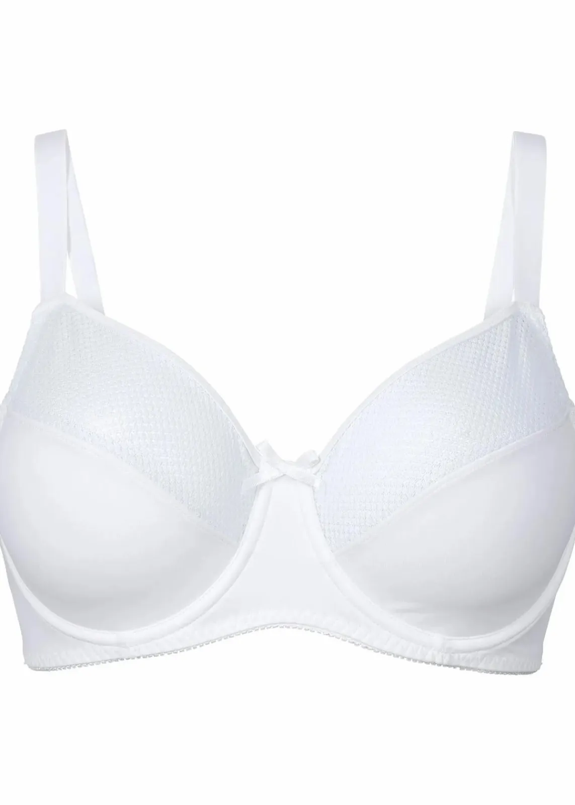 bonprix Wäsche·Große Cups D-H|Wäsche·Bhs^Minimizer-BH mit Mesh weiß