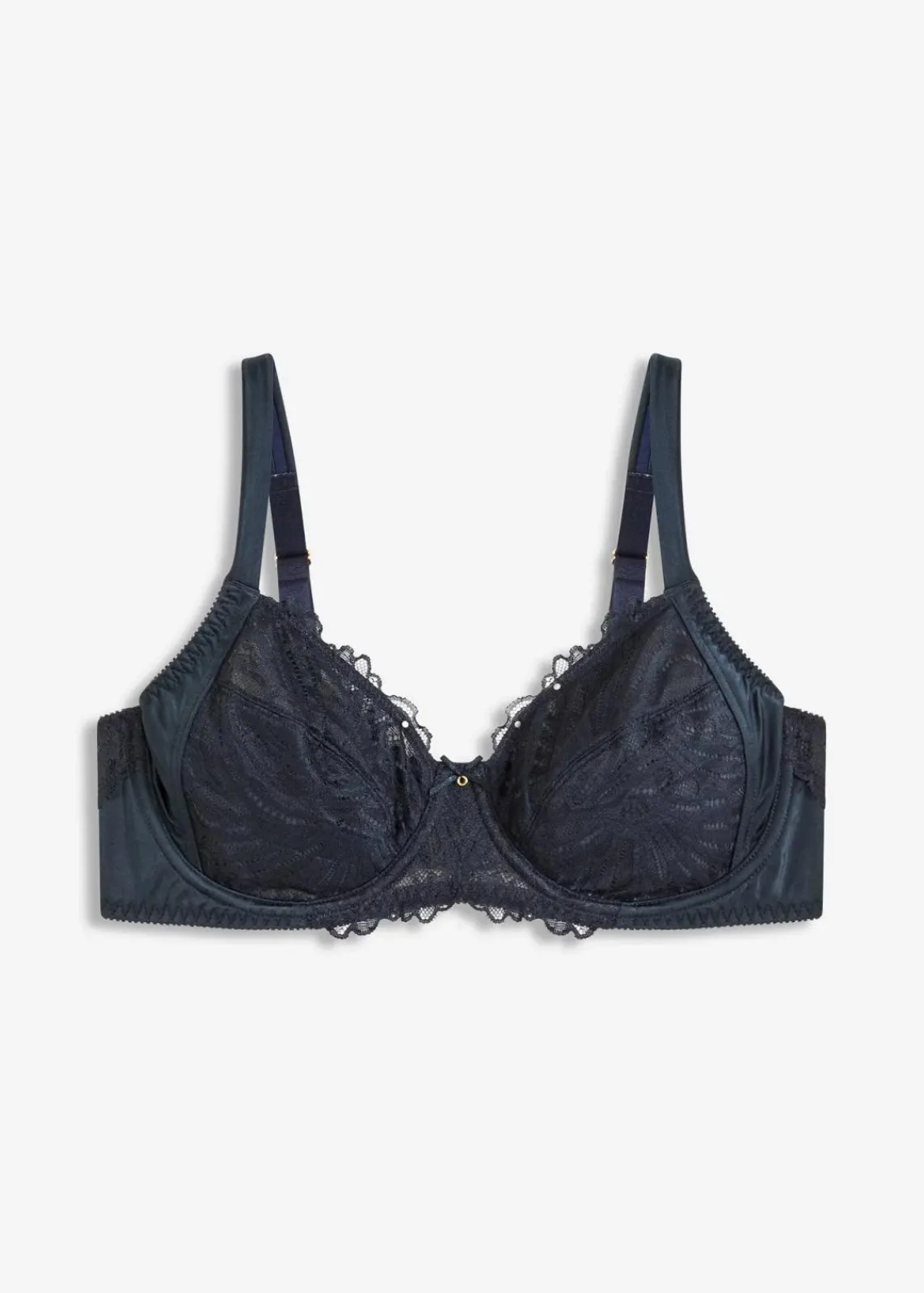 bonprix Wäsche·Dessous|Wäsche·Große Cups D-H^Minimizer-BH mit zarter Spitze intensivblau