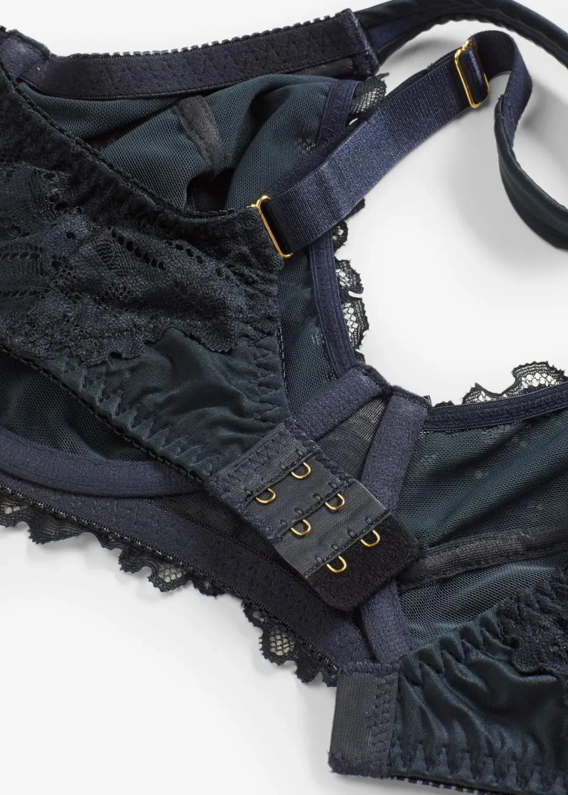 bonprix Wäsche·Dessous|Wäsche·Große Cups D-H^Minimizer-BH mit zarter Spitze intensivblau