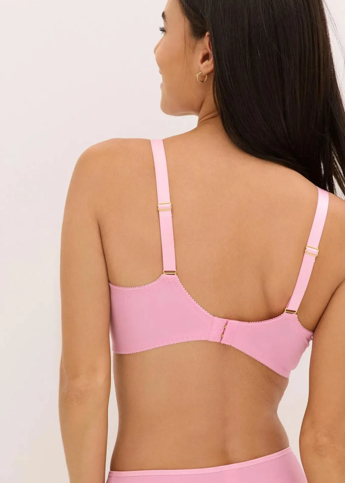 bonprix Große Cups D-H|Nachhaltigere Materialien^Minimizer-BH mit zarter Spitze blütenpink