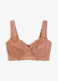 bonprix Wäsche·Dessous|Wäsche·Große Cups D-H^Minimizer-BH ohne Bügel mit gepolsterten Trägern schokosorbet