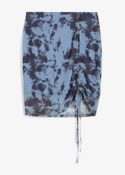 bonprix Bekleidung·Sportbekleidung|Röcke^Minirock aus Mesh blau batik bedruckt