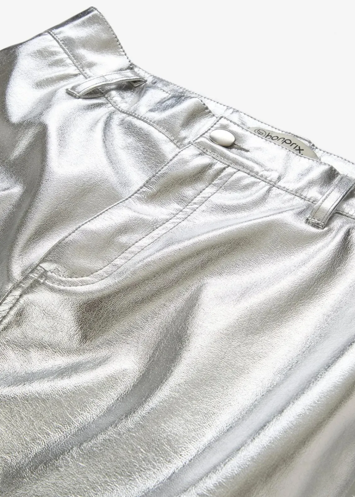 bonprix Bekleidung·Sportbekleidung|Röcke^Minirock im Metallic-Look metallic silber
