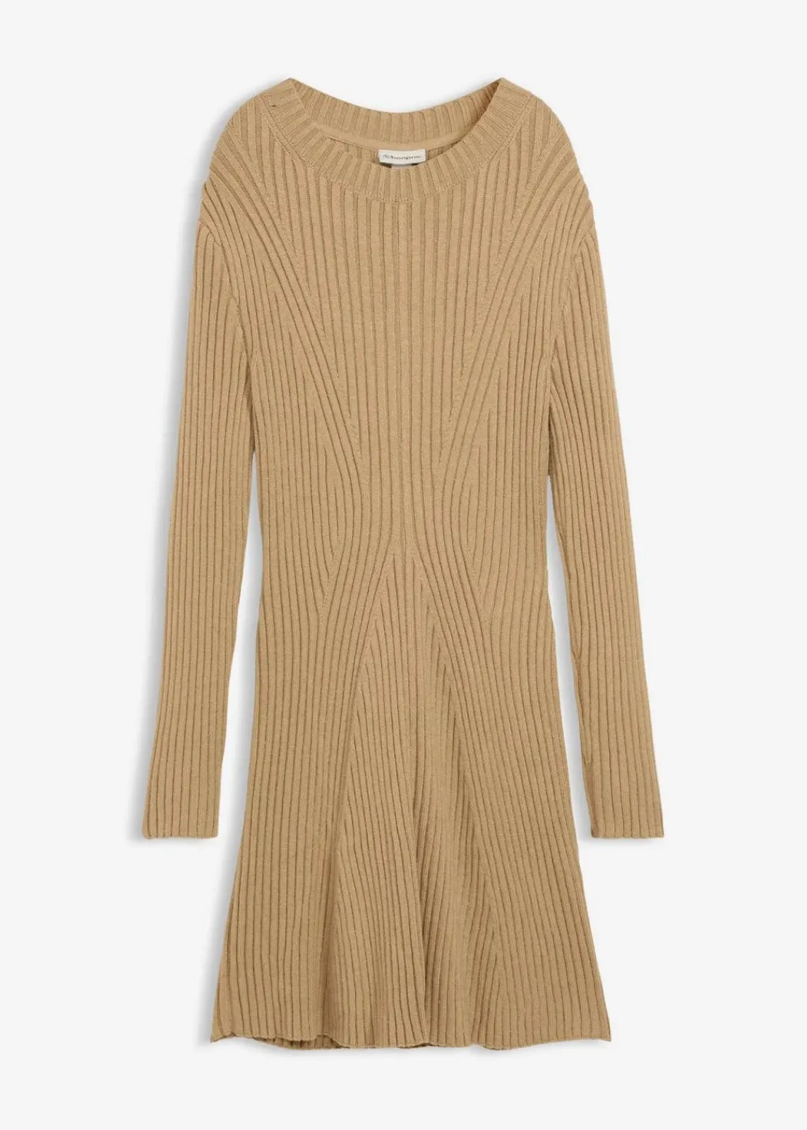 bonprix Nachhaltigere Materialien|Kleider^Mini-Strickkleid aus softem Viskose-Mix hellkhaki