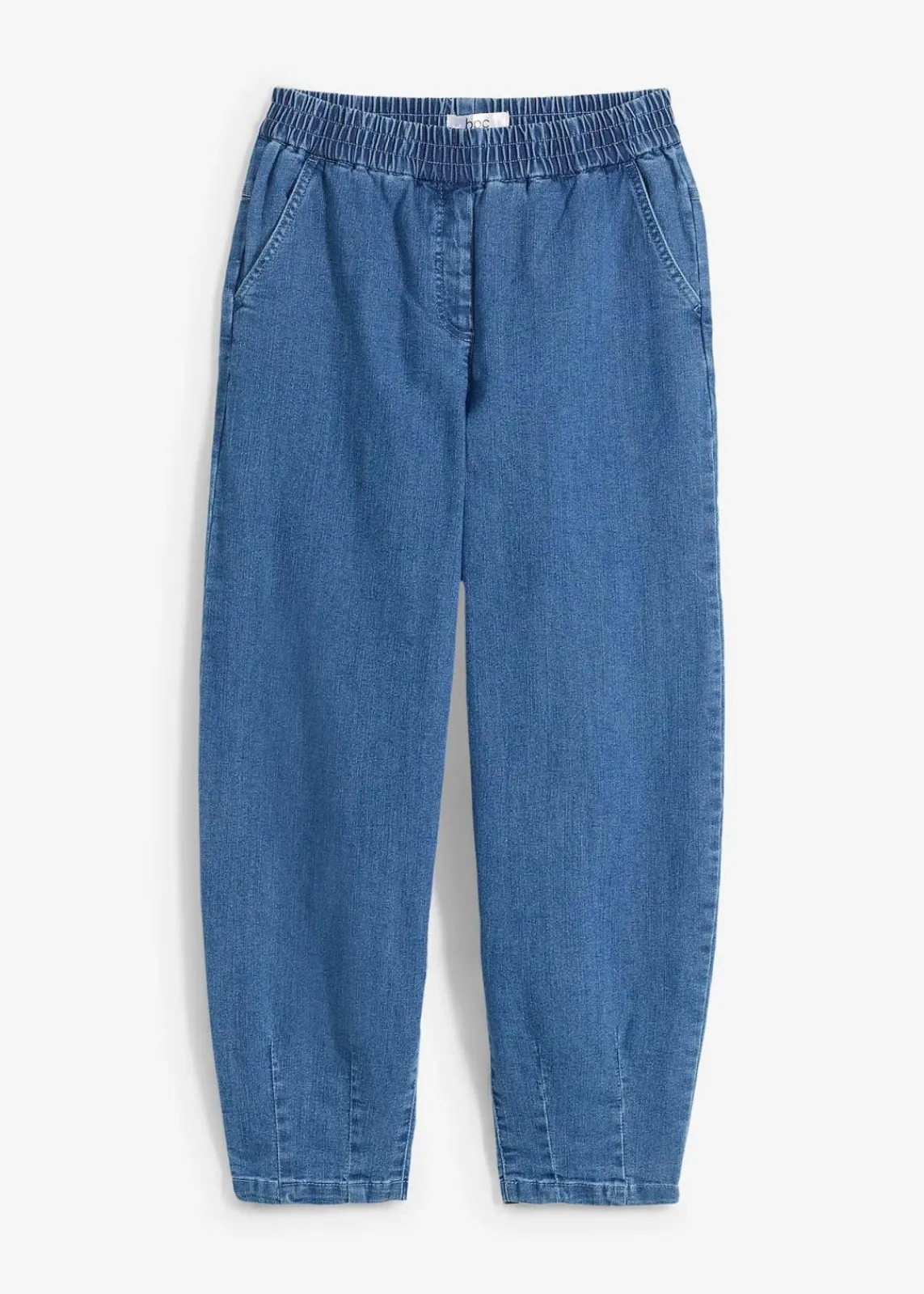 bonprix Bekleidung·Shirts & Tops|Jeans^Mom-Jeans High Waist, Bequembund mittelblau denim used