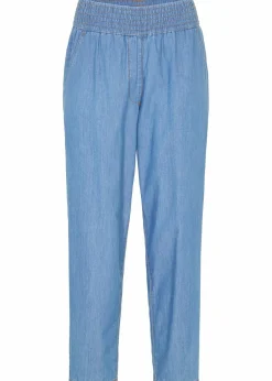 bonprix Bekleidung·Shirts & Tops|Jeans^Mom-Jeans High Waist, Bio-Baumwolle hellblau denim
