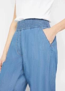 bonprix Bekleidung·Shirts & Tops|Jeans^Mom-Jeans High Waist, Bio-Baumwolle hellblau denim