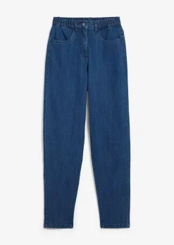 bonprix Nachhaltigere Materialien|Jeans^Mom-Jeans, High Waist, Stretch dunkelblau denim