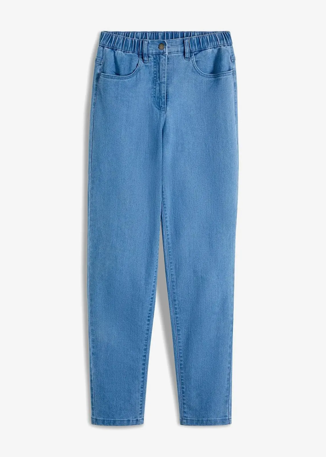 bonprix Bekleidung·Shirts & Tops|Jeans^Mom-Jeans, High Waist, Stretch hellblau denim