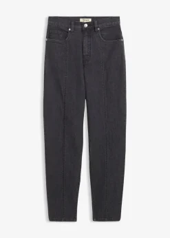 bonprix Jeans|Bekleidung·Shirts & Tops^Mom-Jeans High Waist, Stretch dunkelgrau denim