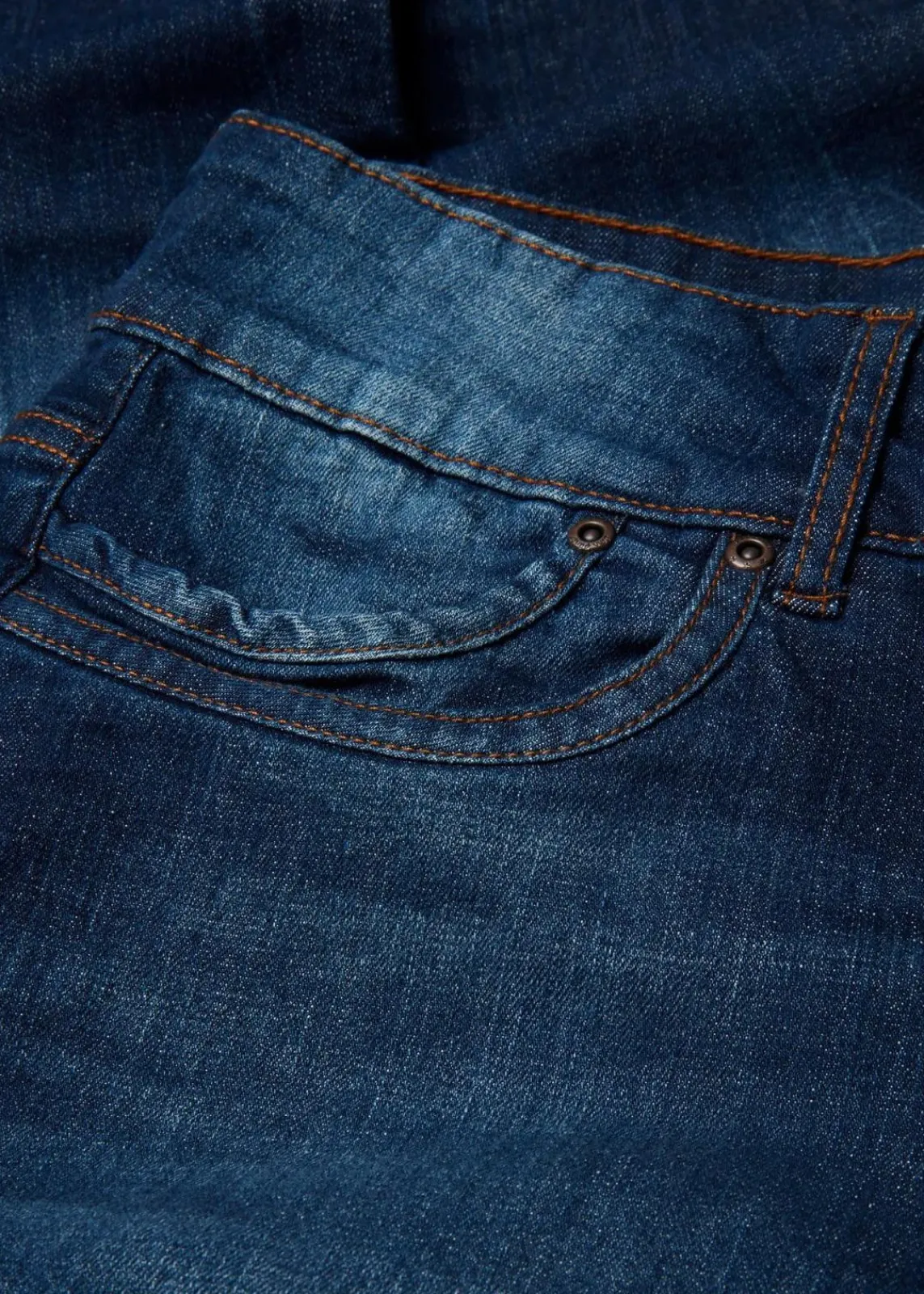 bonprix Jeans|Kurzgrößen^Mom-Jeans Mid Waist blau used