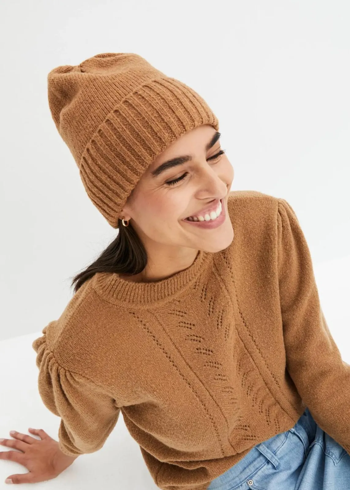 bonprix Nachhaltigere Materialien|Mützen, Caps & Hüte^Mütze camel