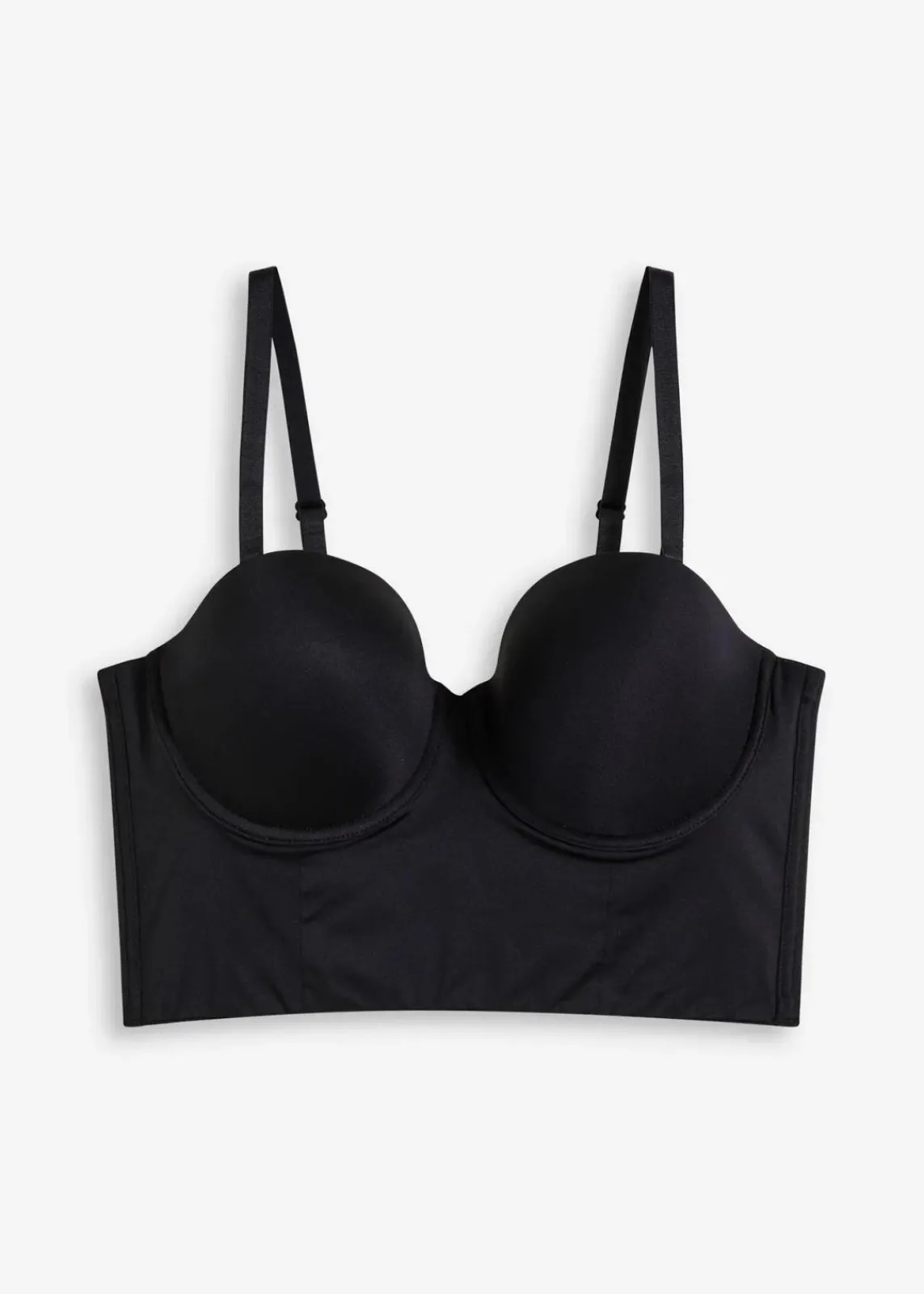 bonprix Basics|Bhs^Multiway Schalen-BH Top mit Glanzeffekt schwarz