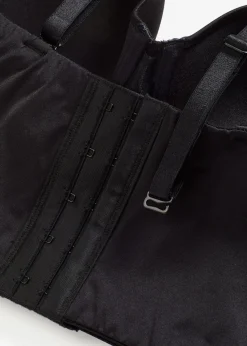 bonprix Basics|Bhs^Multiway Schalen-BH Top mit Glanzeffekt schwarz