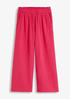 bonprix Hosen|Bekleidung·Kleider^Musselin-Culotte aus Baumwolle dunkelpink