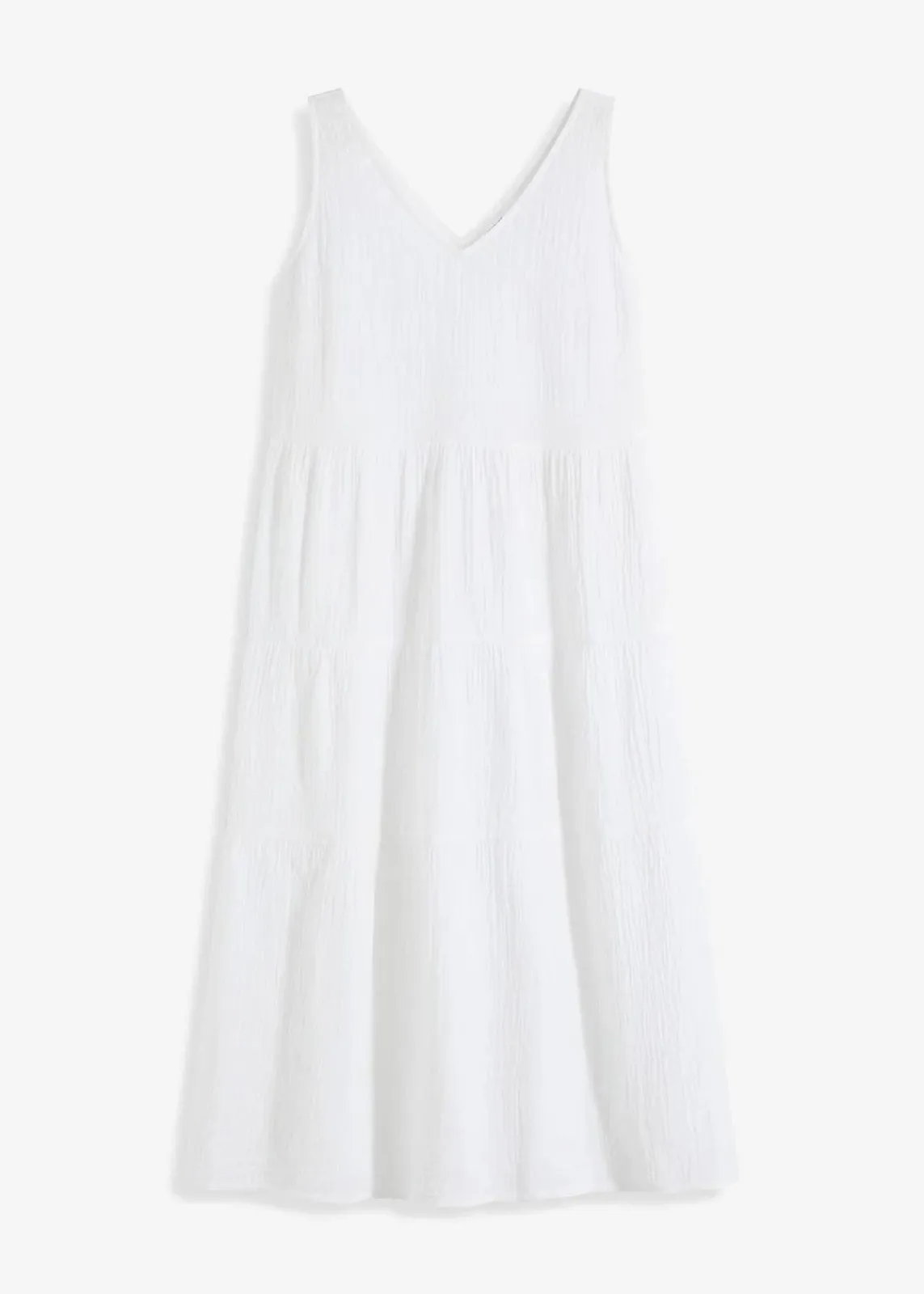 bonprix Bekleidung·Pullover & Strickjacken|Kleider^Musselin-Kleid aus reiner Baumwolle weiß