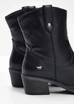 Mustang Stiefeletten|High Heels^Cowboy Stiefelette schwarz