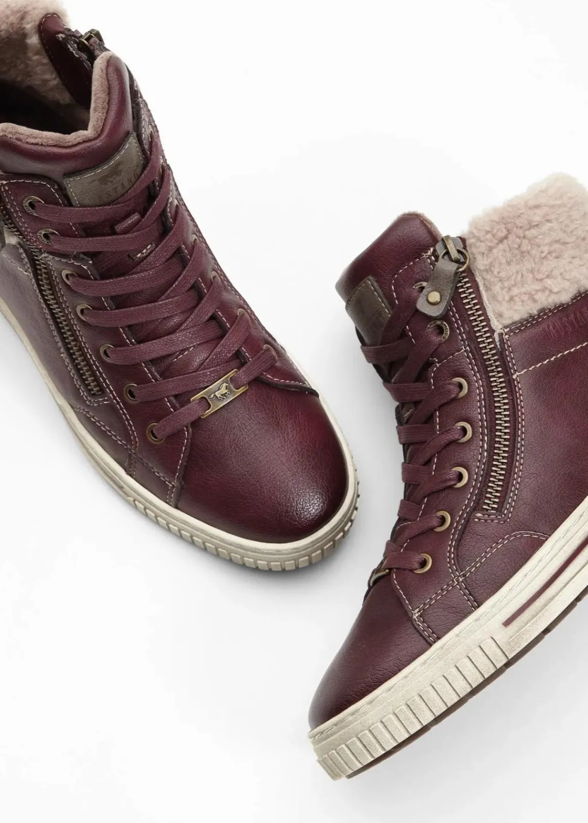 Mustang High Heels|Sneaker^High-Top-Sneaker braun