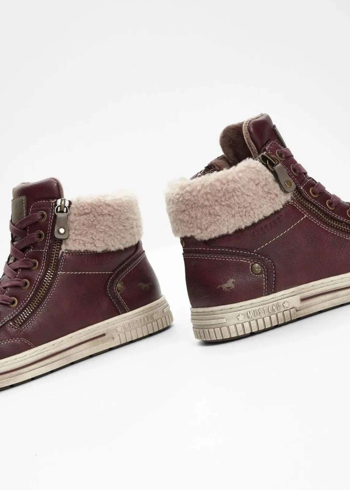 Mustang High Heels|Sneaker^High-Top-Sneaker braun
