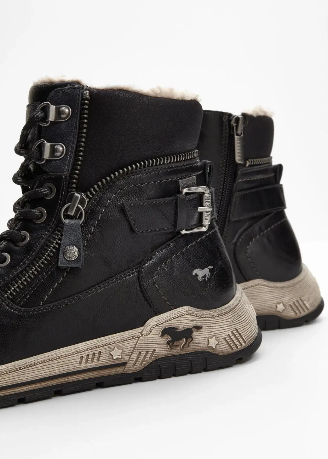 Mustang Sneaker|Gefütterte Winterschuhe^High-Top-Sneaker schwarz