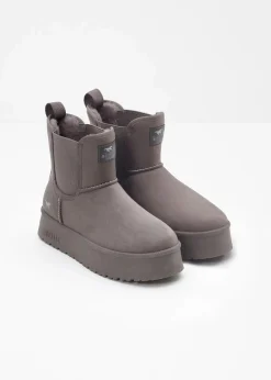 Mustang High Heels|Boots^Plateau-Boots taupe
