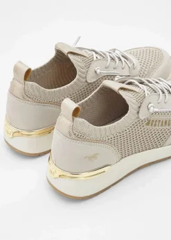 Mustang High Heels|Sneaker^Sneaker aus Soft-Material beige