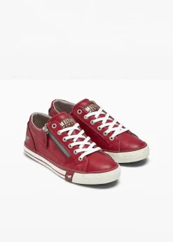 Mustang Sneaker|High Heels^Sneaker mit Reißverschluss rot
