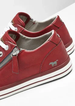 Mustang Sneaker|High Heels^Sneaker mit Reißverschluss rot