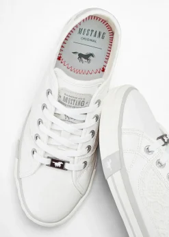 Mustang High Heels|Sneaker^Sneaker mit Spitze weiss