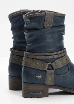 Mustang High Heels|Stiefel^Stiefel dunkelblau