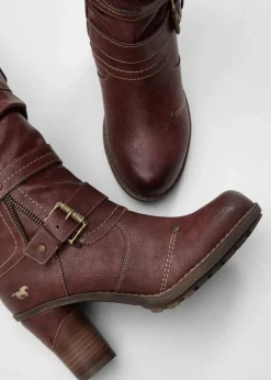 Mustang Stiefel|Gefütterte Winterschuhe^Stiefel bordeaux