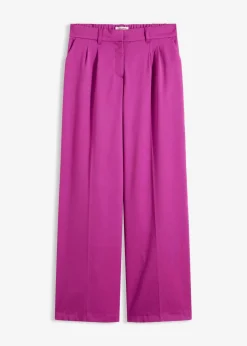 bonprix Bekleidung·Kleider|Hosen^Nadelstreifen Marlenehose dunkelfuchsia